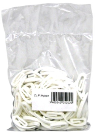 x100 haken plastic stockverkoop mercerie/naaibenodigdheden